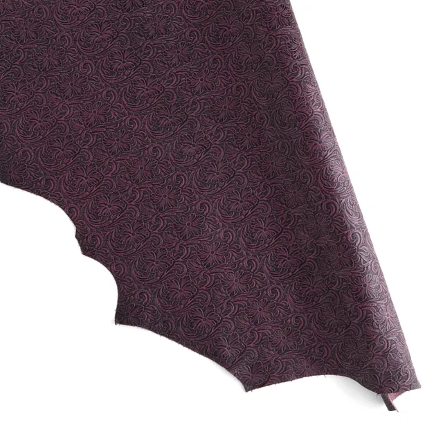 Tandy Leather Floral Embossed épaule cuir violet antique