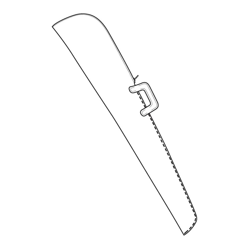 Tandy Leather patron papier étui carabine 130 cm
