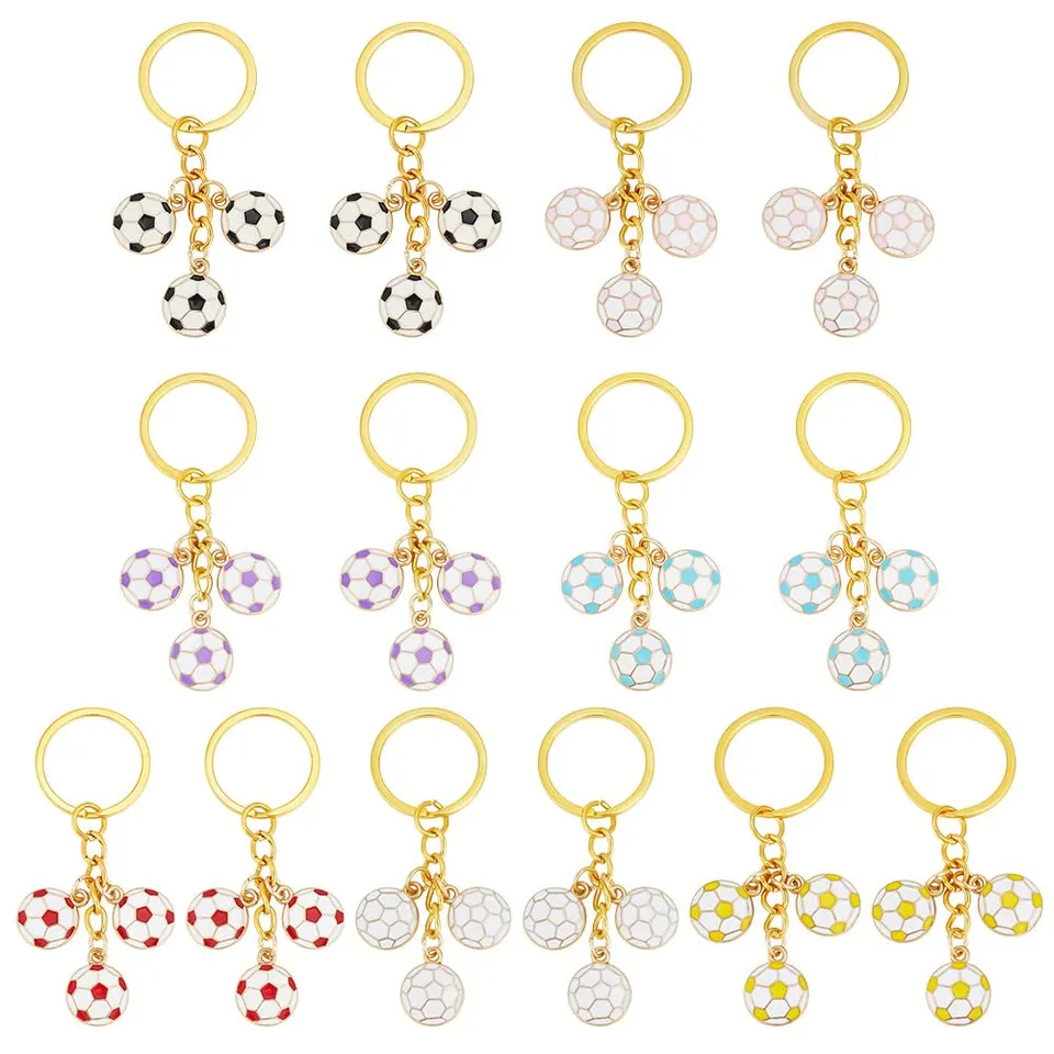 BENECREAT porte-clés football émail lot de 14