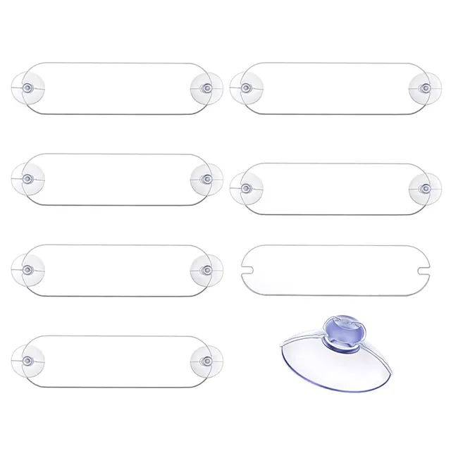 BENECREAT Support Transpondeur Pare-brise Acrylique 6pcs ovale