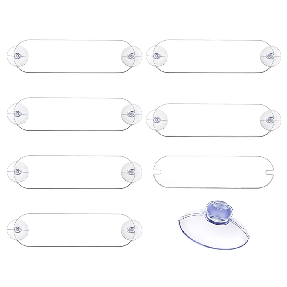 BENECREAT Support Transpondeur Pare-brise Acrylique 6pcs ovale