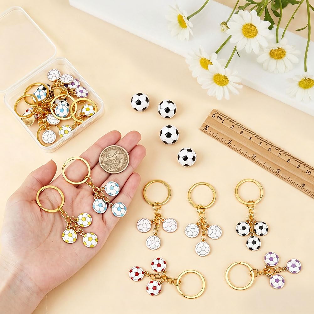 BENECREAT porte-clés football émail lot de 14
