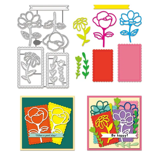BENECREAT Fleurs Orientales matrice de découpe scrapbooking 0,8 mm