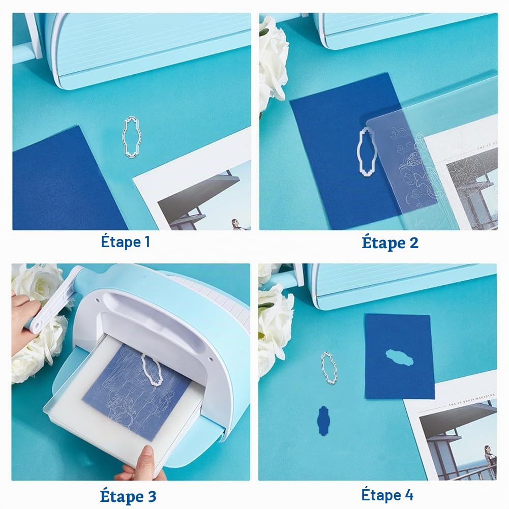 BENECREAT Matrices Découpe Étiquettes 28pcs Métal Scrapbooking