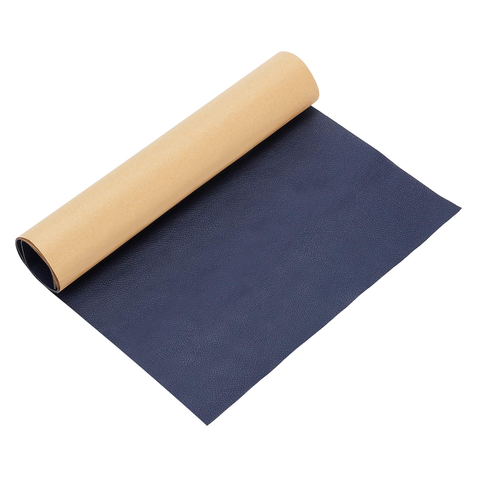 BENECREAT patch cuir autocollant bleu foncé 60x30 0,8mm