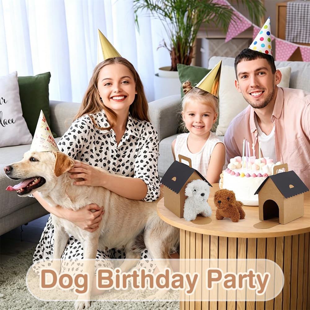 BENECREAT boîte cadeau niche chien papier 30 pcs 18cm