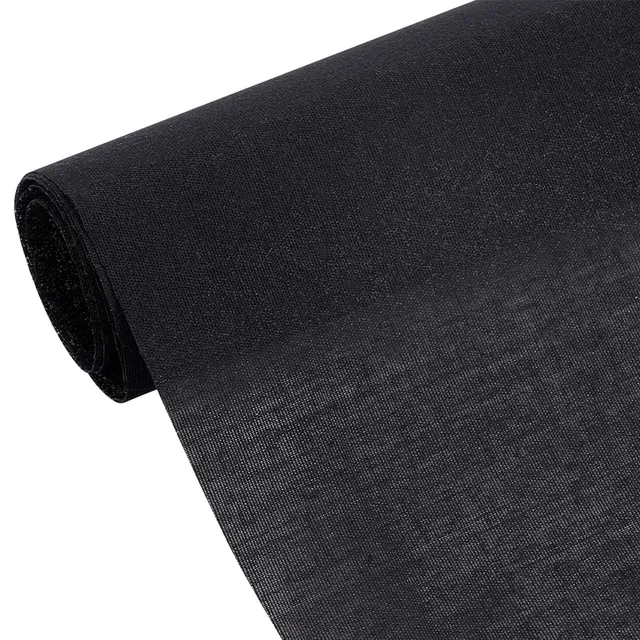 BENECREAT Tissu Thermocollant Coton Noir 100x113cm