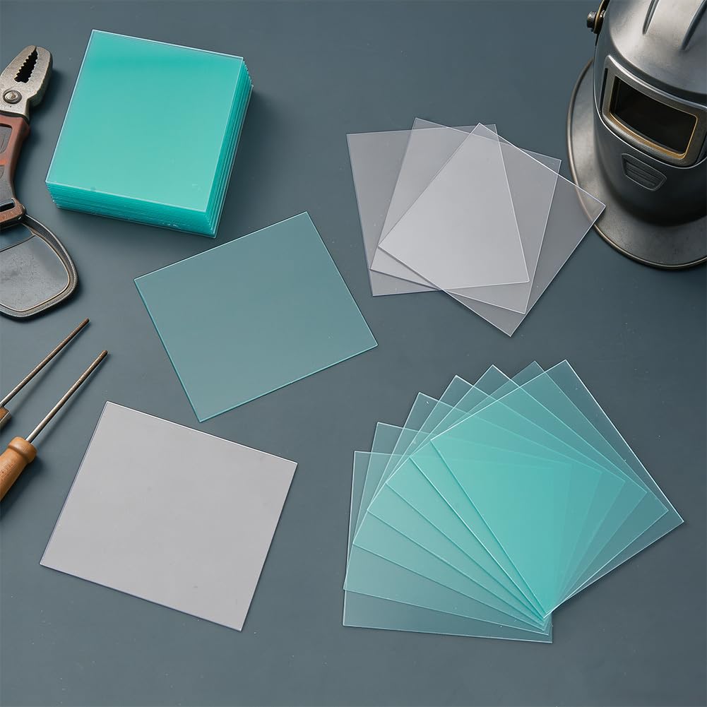BENECREAT lentilles soudure transparentes 133 mm lot de 30