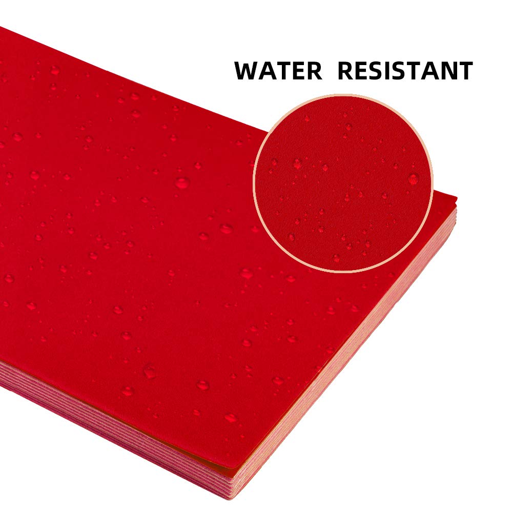 BENECREAT Feuille Feutrine Autocollante Rouge A4 x20 Velours