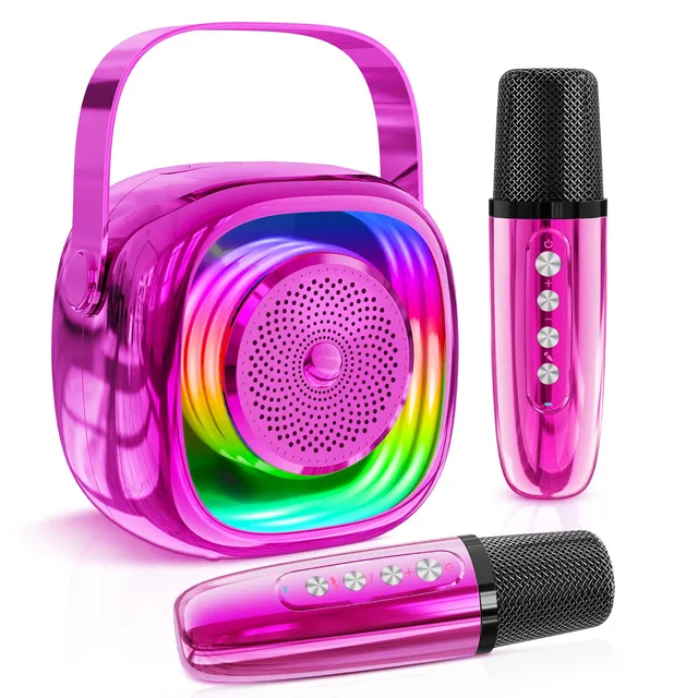 JYPS Micro Karaoké Enfant Bluetooth 2 Micros 3-12 Ans