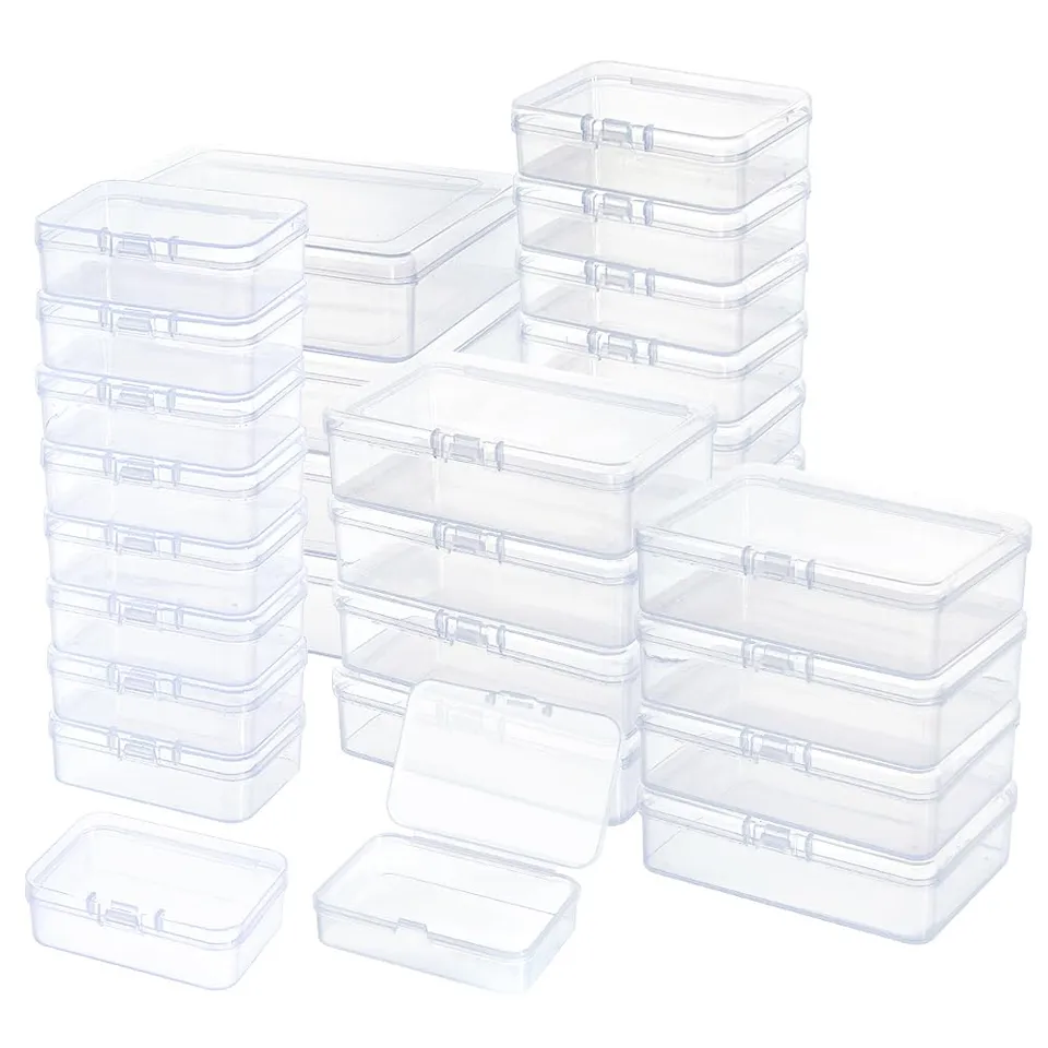BENECREAT Boîtes Rangement Perles Plastique 32 Pièces