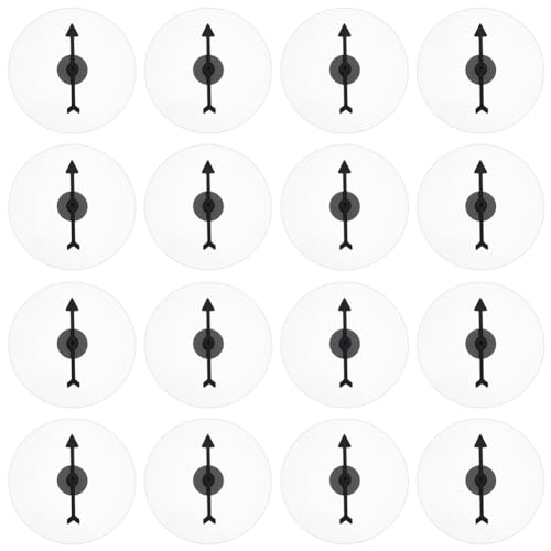 BENECREAT Roulette Jeu Circulaire Transparente 10cm 24 Sets