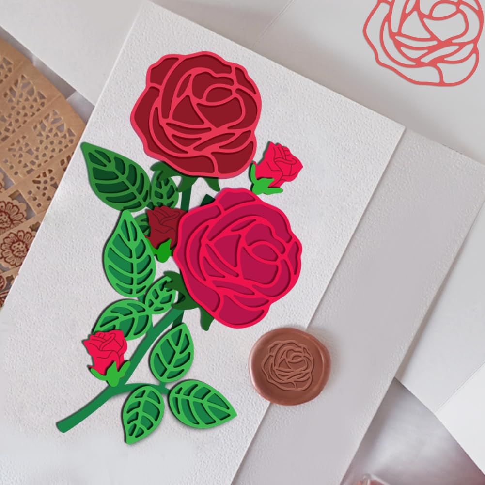 BENECREAT Matrice Découpe Métal Bouquet Roses Scrapbooking