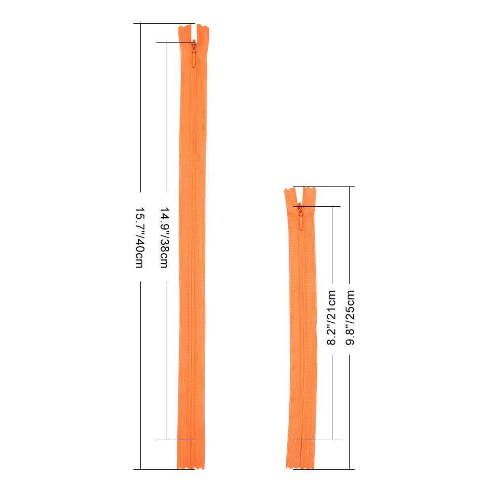 BENECREAT fermetures éclair invisibles nylon 120 pcs