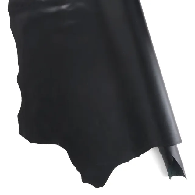 Tandy Leather double épaule cuir lisse noir 3-5 oz finition chromée