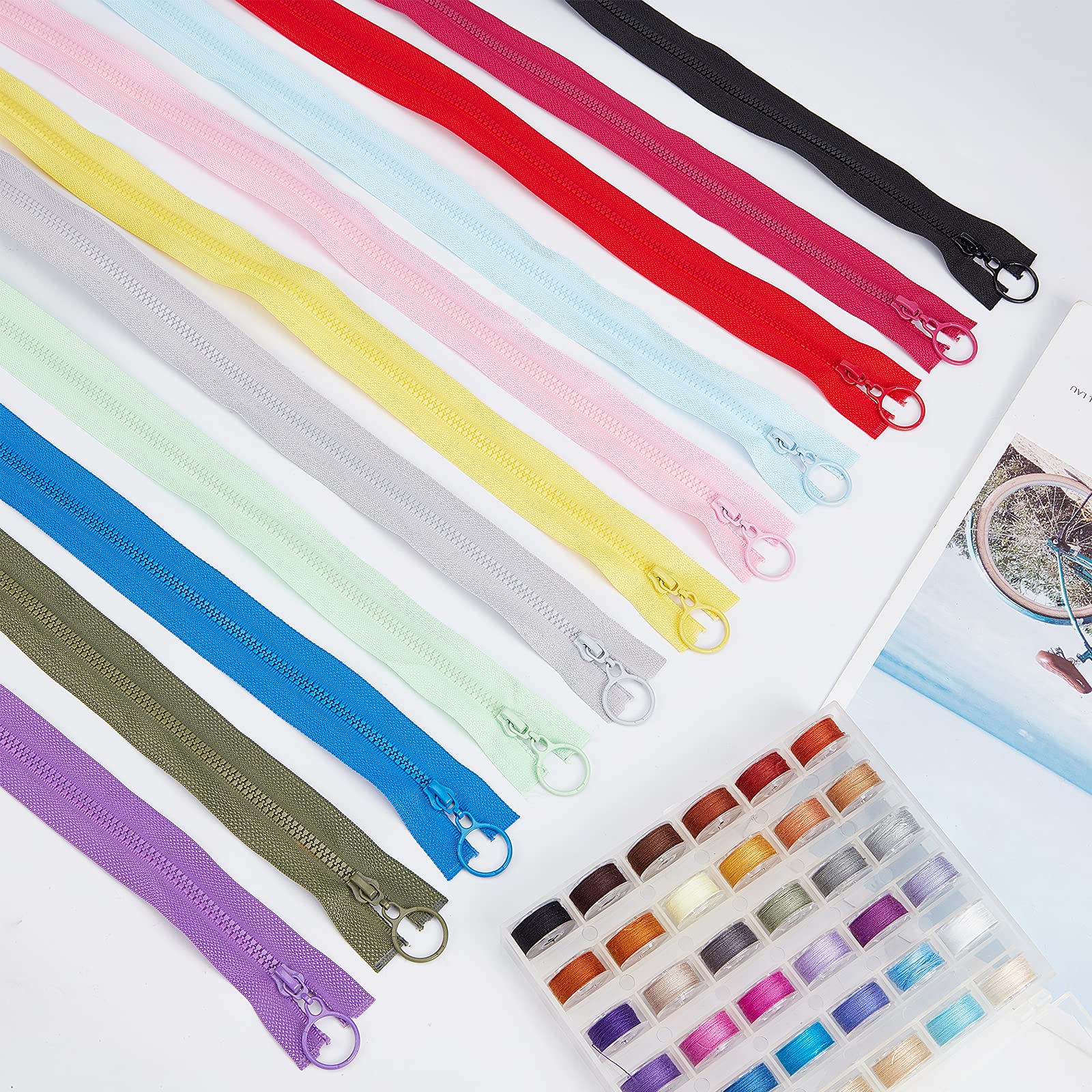 BENECREAT fermeture éclair nylon #3 60cm 26 pcs