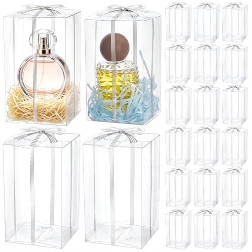 BENECREAT Boîte Cadeau Plastique Transparent Gainsboro 30pcs