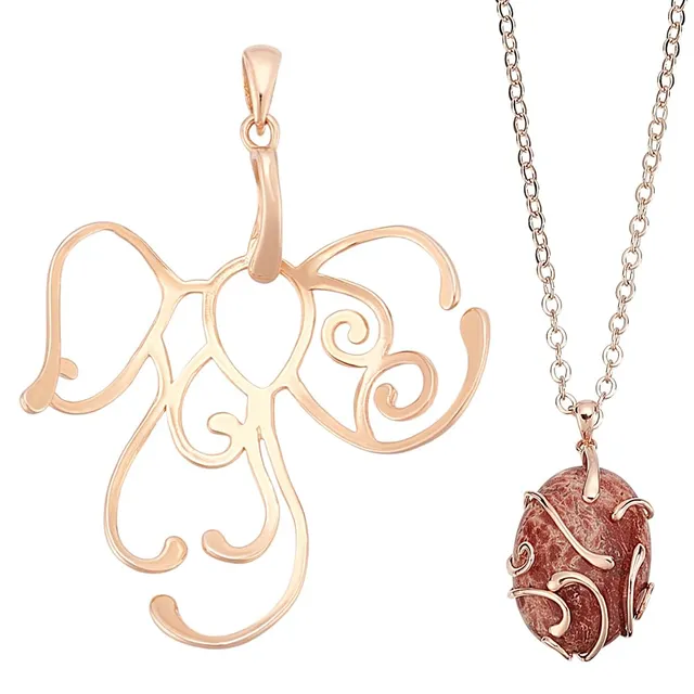 BENECREAT base pendentif irrégulier argent 925 or clair