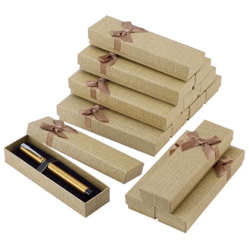 BENECREAT Boîte Stylo Carton Brun Sable 14 pcs