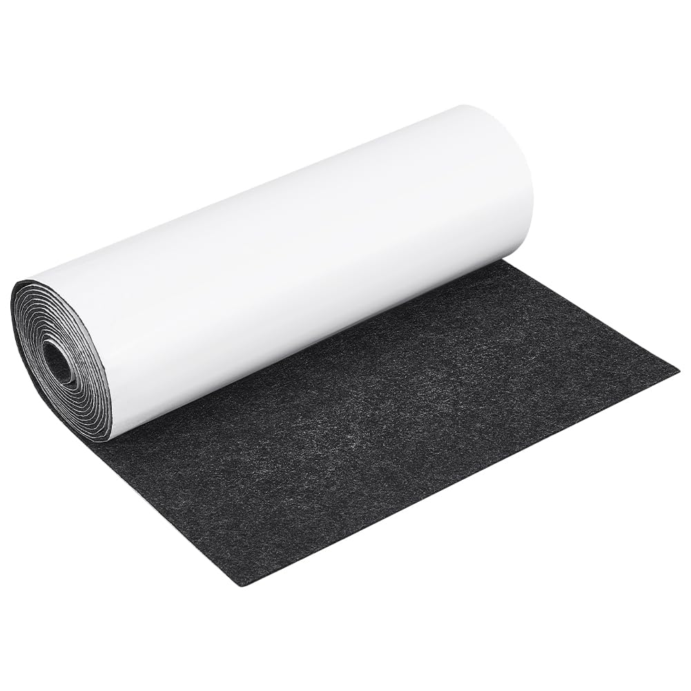 BENECREAT Rouleau feutre autocollant gris clair 30x300 cm