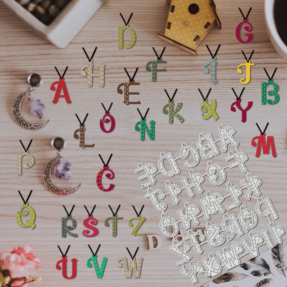 BENECREAT Alphabet A-Z Matrice de Découpe Pendentif Lettre