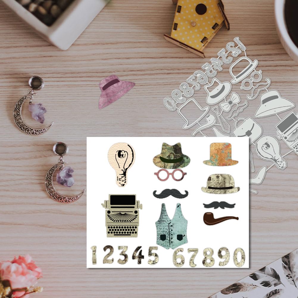 BENECREAT Dies Découpe Chapeau Acier Carbone Scrapbooking