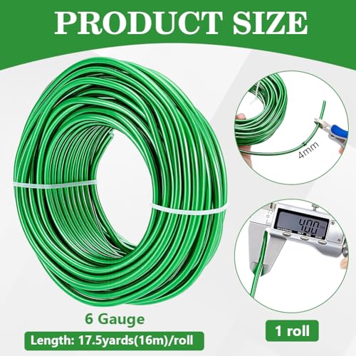 BENECREAT Fil aluminium vert citron 4mm 16m