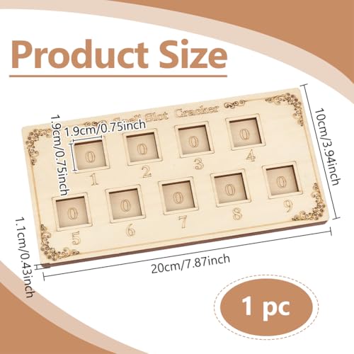 BENECREAT Compteur sorts bois 20x10cm rangement dé