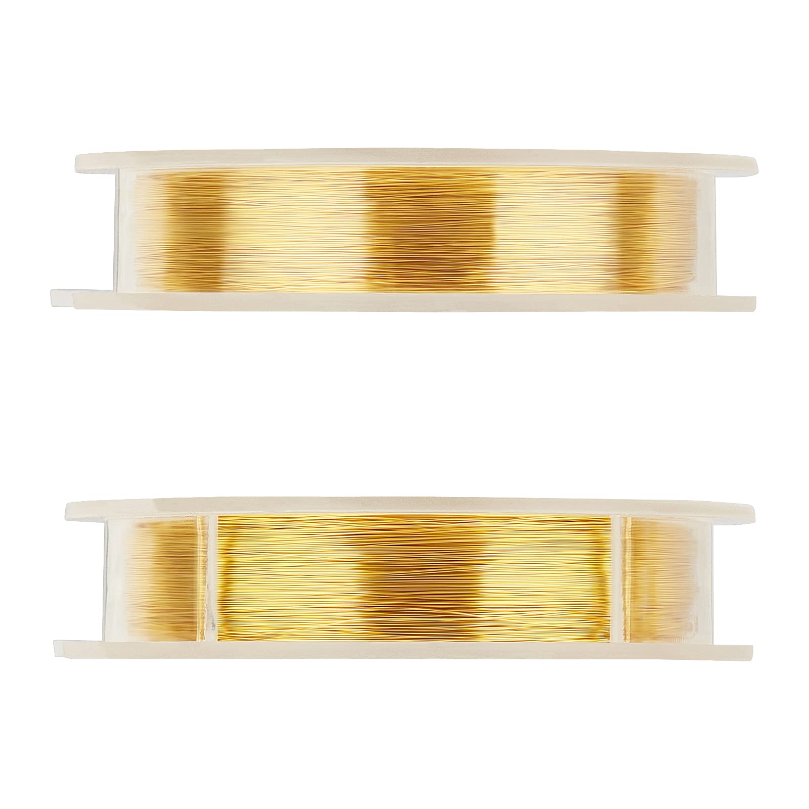 BENECREAT Fil Cuivre 0.15mm Bijoux Or Argent 2x200m