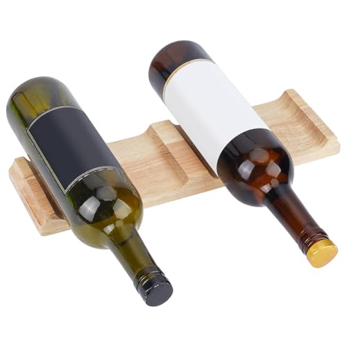 BENECREAT support bouteilles vin bois 4 places 35cm