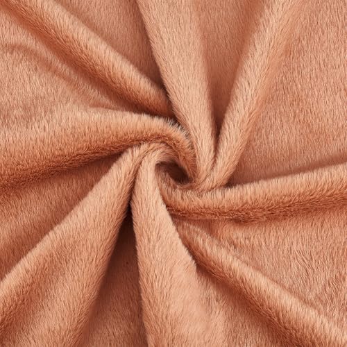 BENECREAT tissu fausse fourrure pérou 1,66m beige