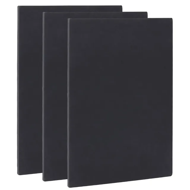 BENECREAT Feuille mousse PVC noire 30x20 cm 10 mm x3
