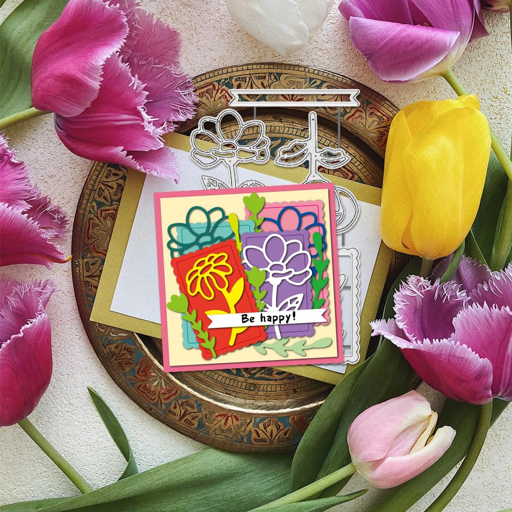 BENECREAT Fleurs Orientales matrice de découpe scrapbooking 0,8 mm