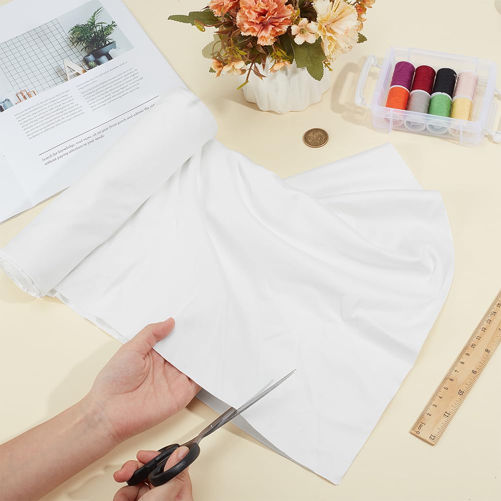 BENECREAT Chiffon Argent Blanc Polissage Imitation Daim