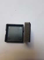BENECREAT boîte bijoux blanc 4x4x1,5cm lot 24 velours