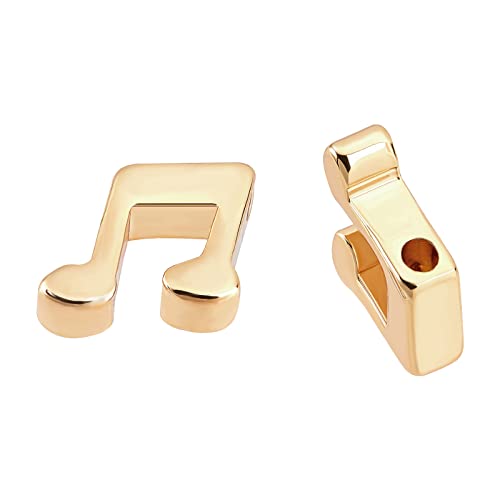 BENECREAT Breloque Note Musique Laiton Doré 18K x50