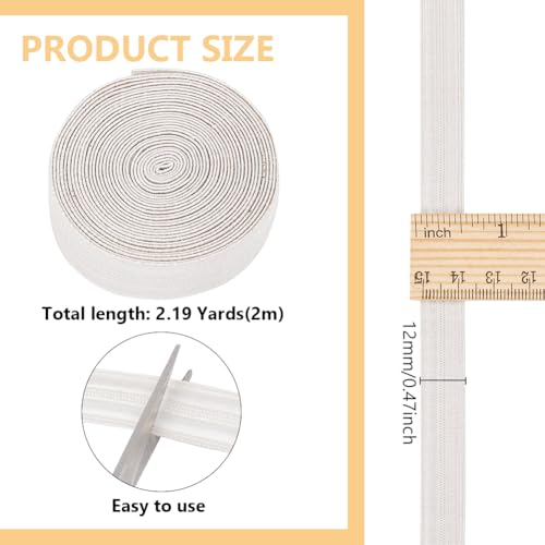 BENECREAT Ruban lingot argenté 12 mm x 2 m uniforme
