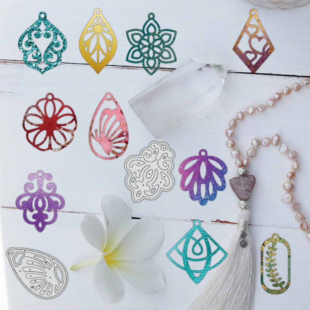 BENECREAT Matrices Découpe Pendentif Géométrique 10 Motifs