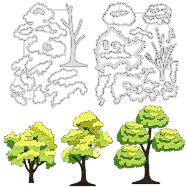 BENECREAT Dies Découpe Arbres Forêt Scrapbooking Acier