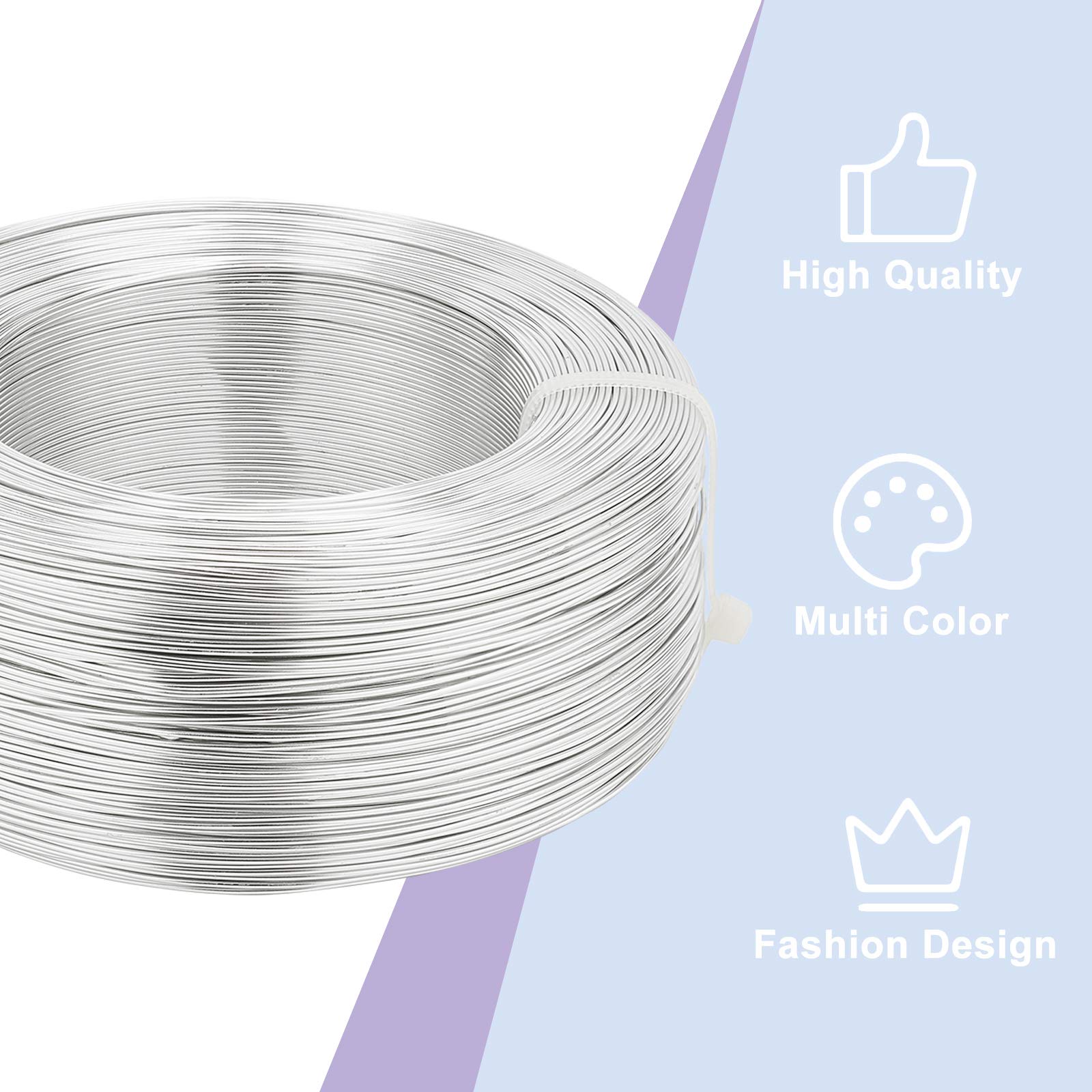 BENECREAT 0.8mm fil aluminium argent bobine 300m souple