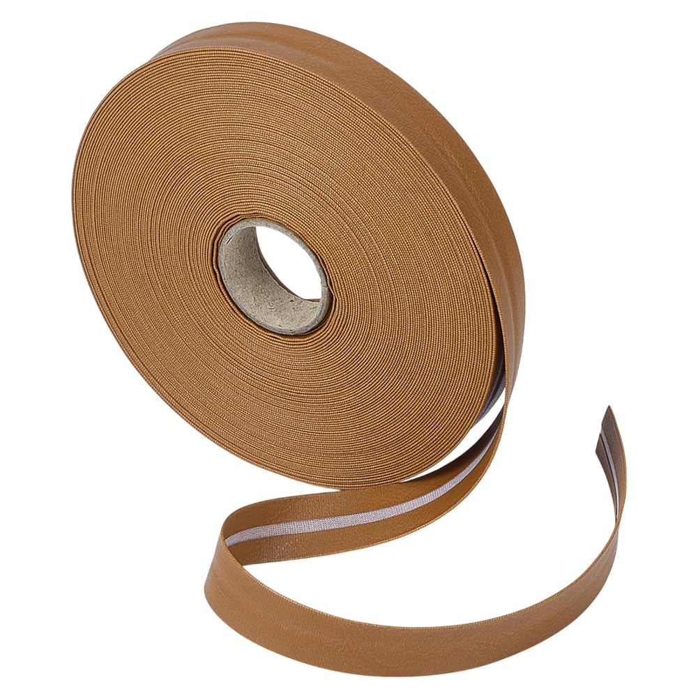 BENECREAT Biais Simili Cuir Café 20 mm x 23 m PU