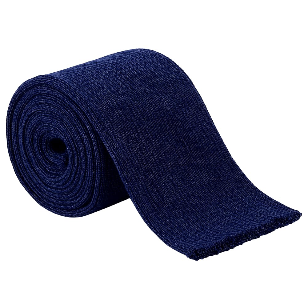 BENECREAT Bord Côte Tissu Camel 100x7cm Élastique Poignet