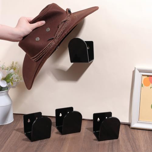 BENECREAT Porte-gant Baseball Mural Acrylique Noir 4pcs