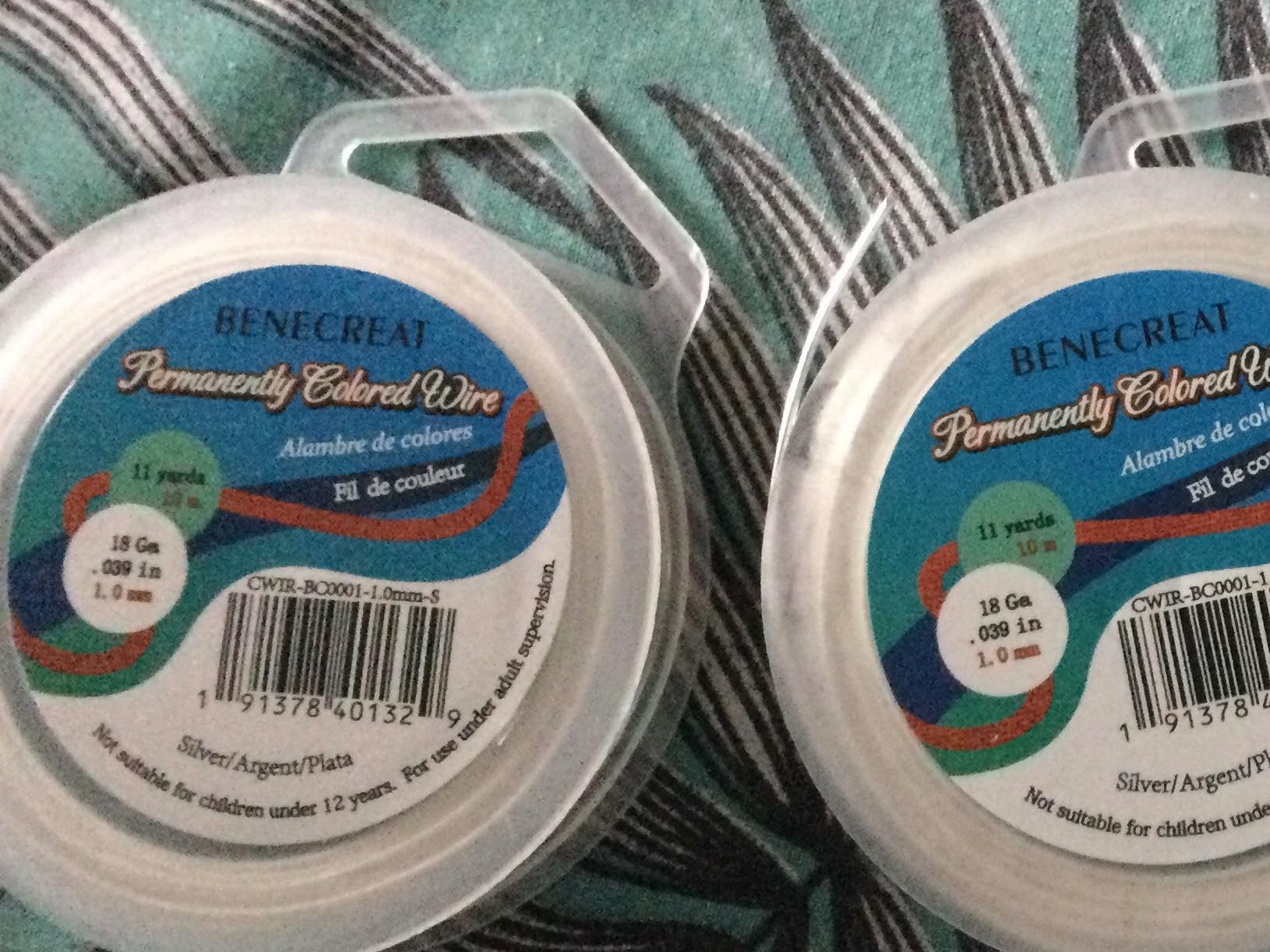 Benecreat Fil Bijoux Cuivre 0,8 mm 4 Couleurs 10 m
