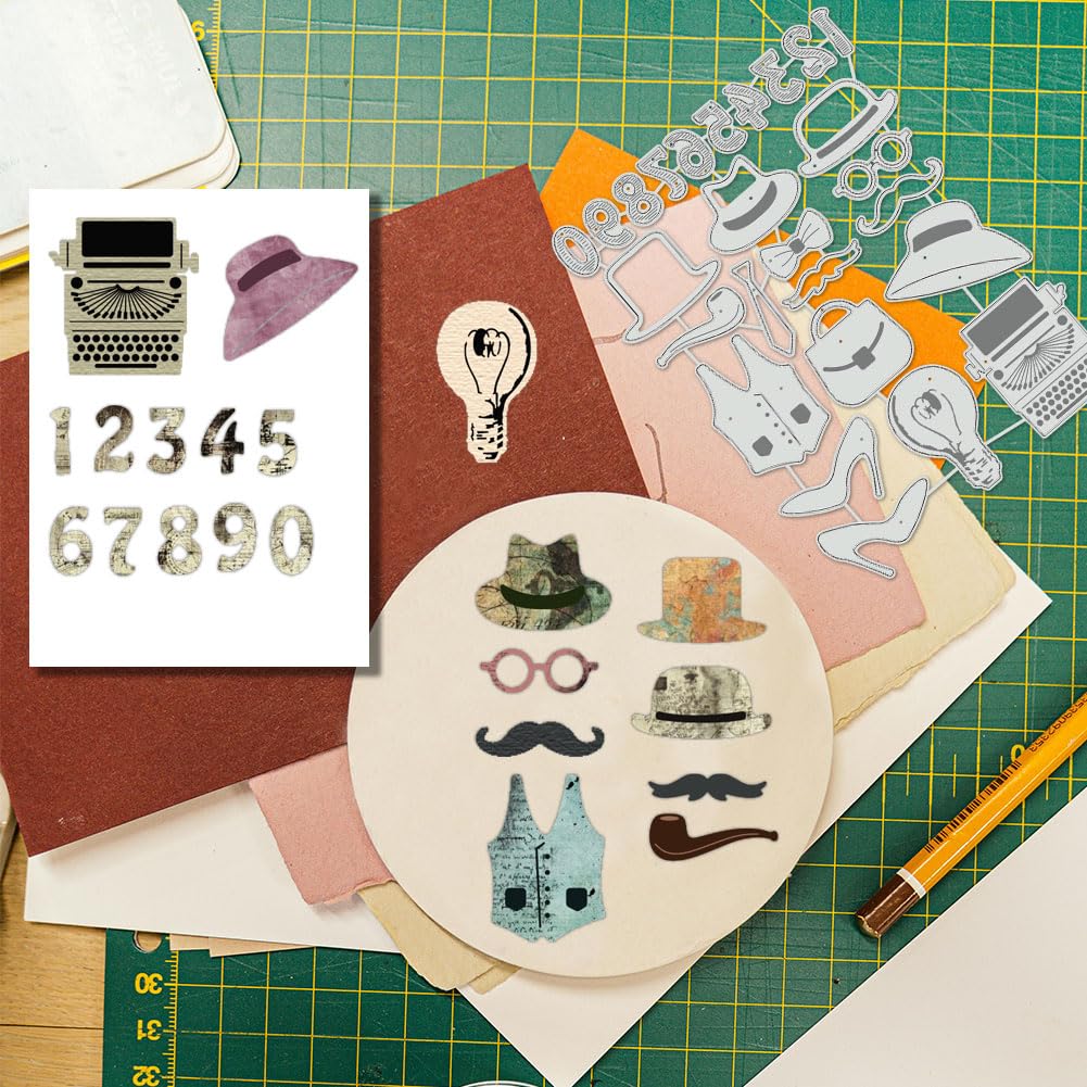 BENECREAT Dies Découpe Chapeau Acier Carbone Scrapbooking