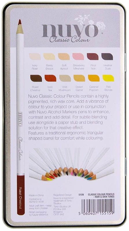 Nuvo Classic Crayons Couleur Cire Lot 12 Triangle