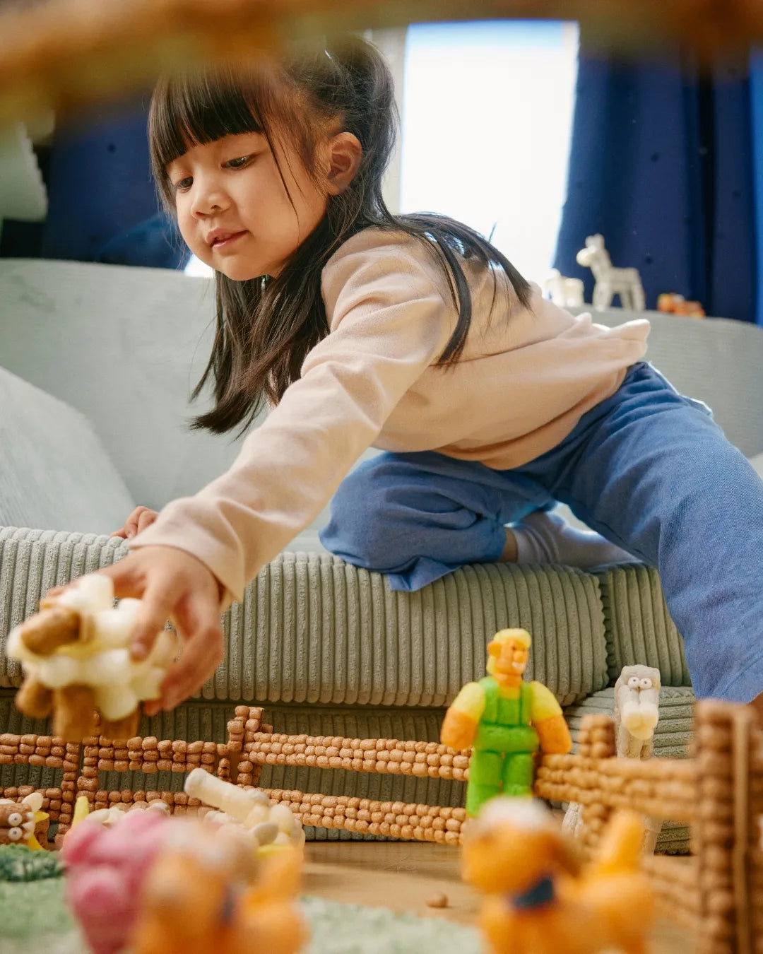 PLAYMAÏS Mosaic Farmworld kit ferme 14 décors