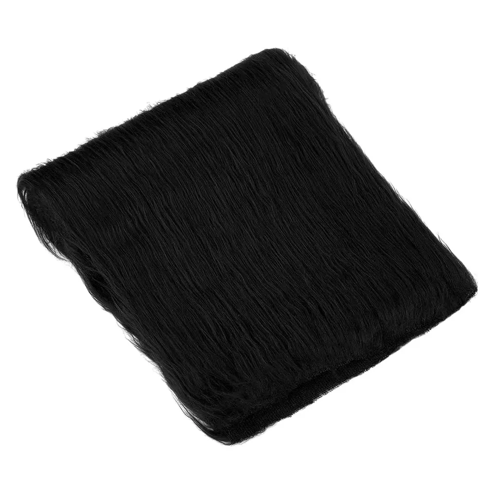 BENECREAT tissu fausse fourrure noir 0,46 x 1,6 m