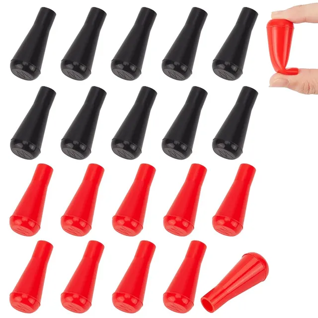BENECREAT Pointes Flèches Caoutchouc 8mm 20pcs 2 couleurs