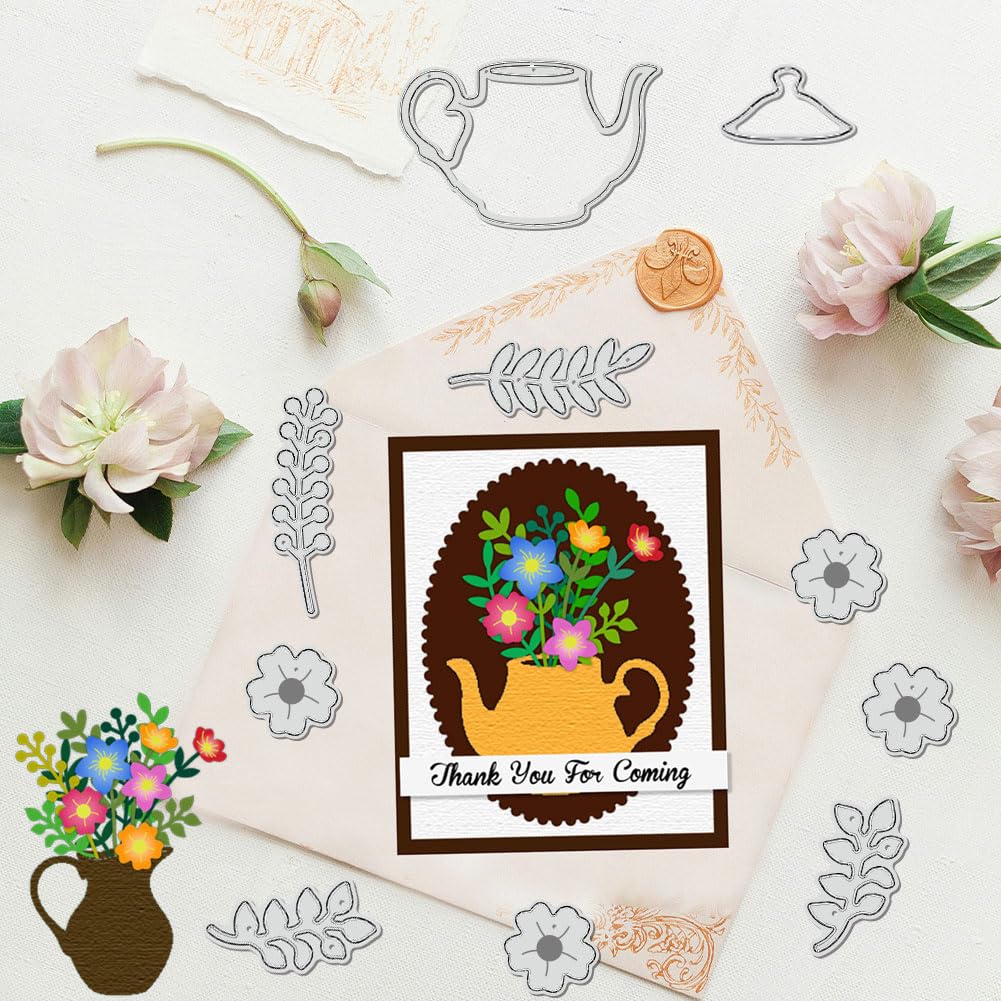 BENECREAT Théière Fleurs matrice de découpe acier